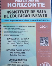 Assistente de sala de educao infantil- apostila Prefeitura de Horizonte 2023