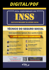 pdf .Tcnico do Seguro Social - Apostilas INSS - Teoria esquematizada, dicas e questes de provas CEBRASPE- Digital 2022