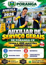 PDF Poranga -Ce 2026 Auxiliar de Servi�os Gerais digital 