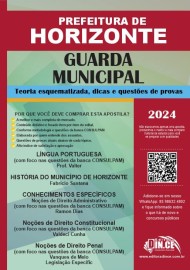 Guarda Municipal - apostila Prefeitura de Horizonte - Teoria e questes CONSULPAM 2023 - IMPRESSA