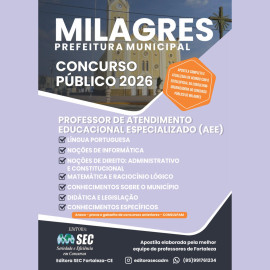 Milagres -Ce   2026Prof.de Atendimento Especializado 