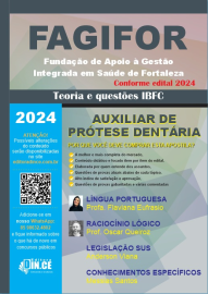 PRE- VENDADISPONVEL APS 01.02.2024 Tcnico em Prtese Dentria - apostila FAGIFOR - Teoria e questes IBFC 2024