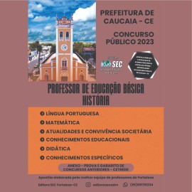 CAUACAIA 2023 Professor de educao bsica: Historia  