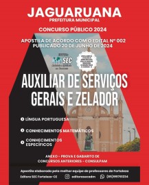 Jaguaruana-CE Auxiliar de Servios Gerais e Zelador   