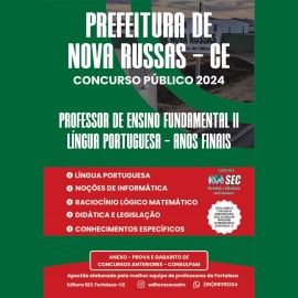 Nova Russas -CE  Professor de ensino fundamental II  Lngua Portuguesa Anos finais
