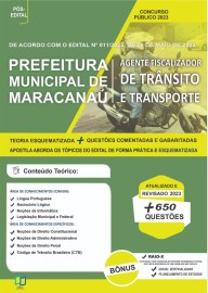 Apostila Prefeitura de Maracana Agente Fiscalizador de Transito e Transporte 2023	editora elaborar 