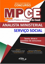  Apostila MPCE - Analista ministerial SERVIO SOCIAL - Teoria, dicas e questes cespe - 2020 - Impressa