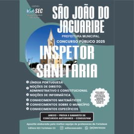 S�o Jo�o de Jaguaribe -2025   Inspetor Sanit�ria 