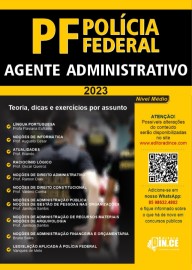 .Agente Administrativo PF - apostila Polcia Federal (mdio) esquematizada 2023 - Impressa