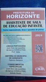 pdf Assistente de sala de educao infantil- apostila Prefeitura de Horizonte 2023 Digital