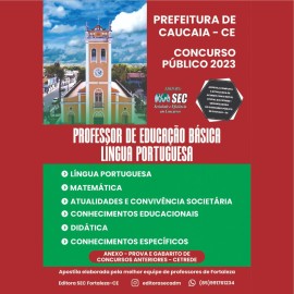 CAUCAIA 2023 Professor de educao bsica LINGUA PORTUGUESA 