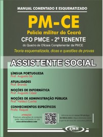 ..ASSISTENTE SOCIAL - 2 Tenente do Quadro de Oficiais Complementar Policial Militar Cear - Apostila PMCE Sade 2022