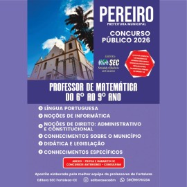 Pereiro -Ce 2026  Prof. matem�tica 