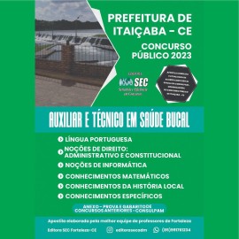 ITAIABA 2023 :Auxiliar e Tcnico em Sade Bucal