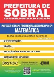 pdf vMATEMTICA Apostila Professor de Ensino Fundamental Final (6 ao 9 ano) Sobral CE 2023 - DIGITAL