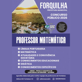 Forquilha -Ce 2026 Prof de  matem�tica 