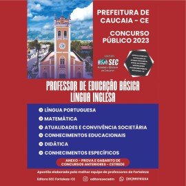  LNGUA INGLESA - Professor de educao bsica (prefeitura de Caucaia PMC) 2023 IMPRESSO