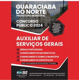 Guaraciaba do Norte-CE  Auxiliar de servios Gerais 