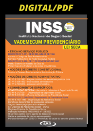 pdf .Vade-mcum previdencirio Tcnico do INSS legislao e caderno questes de provas cebraspe - Digital/PDF 2022