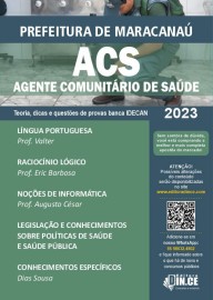 .ACS Agente Comunitrio de Sade da Prefeitura de Maracana ? apostila Teoria e questes banca IDECAN 2023