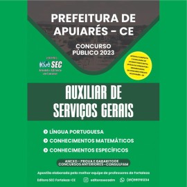  Prefeitura Apuiares -ce Auxiliar de Servios Gerais edio 2023 
