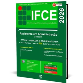Ifce 2026 Assistente em administra��o editora elaborar concurso 