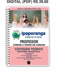 Pdf Ipaporanga 2025  Professor Comum para todas as �reas digital 