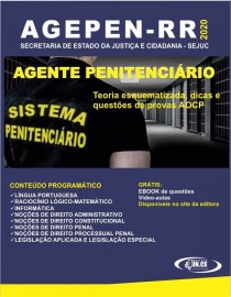  Apostila AGEPEN-RR AGENTE PENITENCIRIO - Teoria e questes AOCP - Impressa 2020