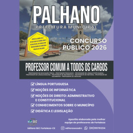 Palhano -ce 2026  Prof. Comum a Todas as �reas 