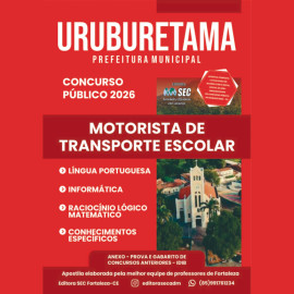 Uruburetama -ce 2026 Motorista de Transporte escolar 