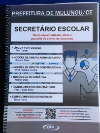 .Secretrio Escolar - apostila Prefeitura Municipal de Mulungu?(PMM-CE) 2023 MPRESSA