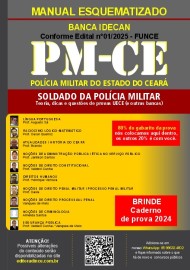 Polcia Militar - apostila PM-CE (Soldado) Manual Esquematizado FUNECE -2025