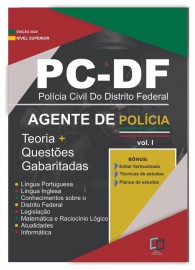  APOSTILA POLCIA CIVIL - DF 2020 - AGENTE DE POLCIA  Editora Elaborar