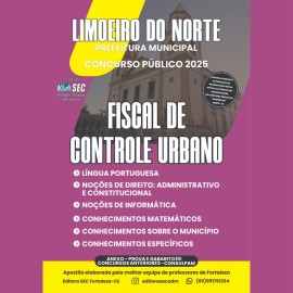 Limoeiro Ce 2025 Fiscal de Controle Urbano 