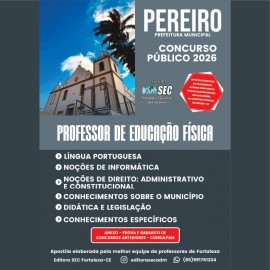 Pereiro -Ce 2026. Prof. De Educa��o F�sica 