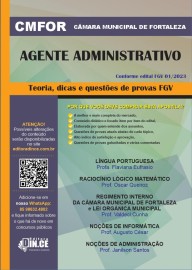  Agente Administrativo - Apostila CMF Cmara Municipal de Fortaleza 2024  disponvel 