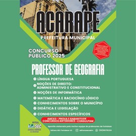 Acarape-Ce.  Prof de Geografia 