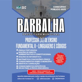 Barbalha 2025 Professor de ensino fundamental ll. Linguagem e C�digos 