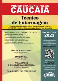  Tcnico de Enfermagem - apostila prefeitura de Caucaia (PMC) Teoria e questes 2023