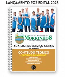 PDF  Morrinhos 2025 Auxiliar de Servi�os Gerais. Digital 