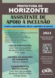 Assistente de apoio  incluso - apostila Prefeitura de Horizonte - Teoria e questes CONSULPAM 2023