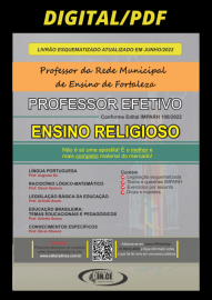 PDF ENSINO RELIGIOSO - apostila Professor Efetivo de Fortaleza - Teoria esquematizada e questes de provas IMPARH - Digital/PDF 2022