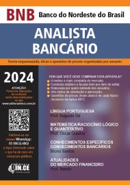 .Analista Bancrio - apostila BNB teoria esquematizada, dicas e questes CESGRANRIO - 2024