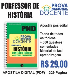 pdf Pnd Prova Nacional Docente  Prof. Hist�ria  digital 