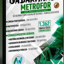 Gabaritando METROFOR  1 Edio 2022  1.362 Questes Gabaritadas