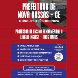 Nova Russas -CE Professor de ensino fundamental II Lngua Inglesa  Anos finas