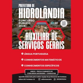 HIDROLANDIA- CE  Auxiliar de Servios Gerais  