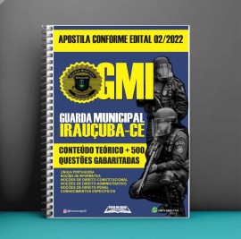  Apostila  Guarda Municipal de Irauuba de acordo com o edital 2022