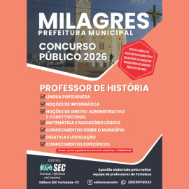 Milagres -Ce 2026 Prof. De  Hist�ria 