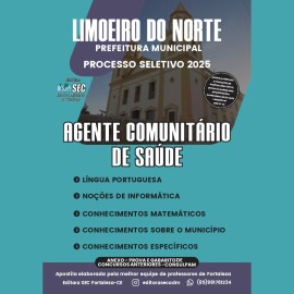Limoeiro 2025 ; Agente Comunit�rio de Sa�de 